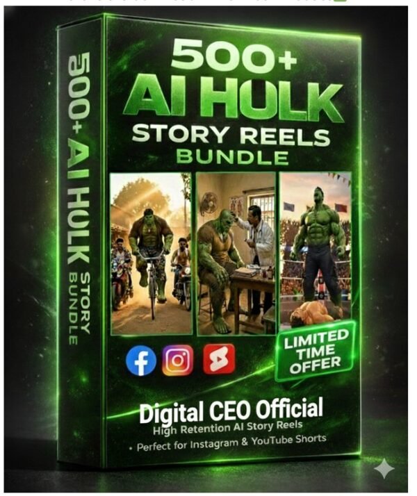 400+ AI Hulk Viral Videos Bundle
